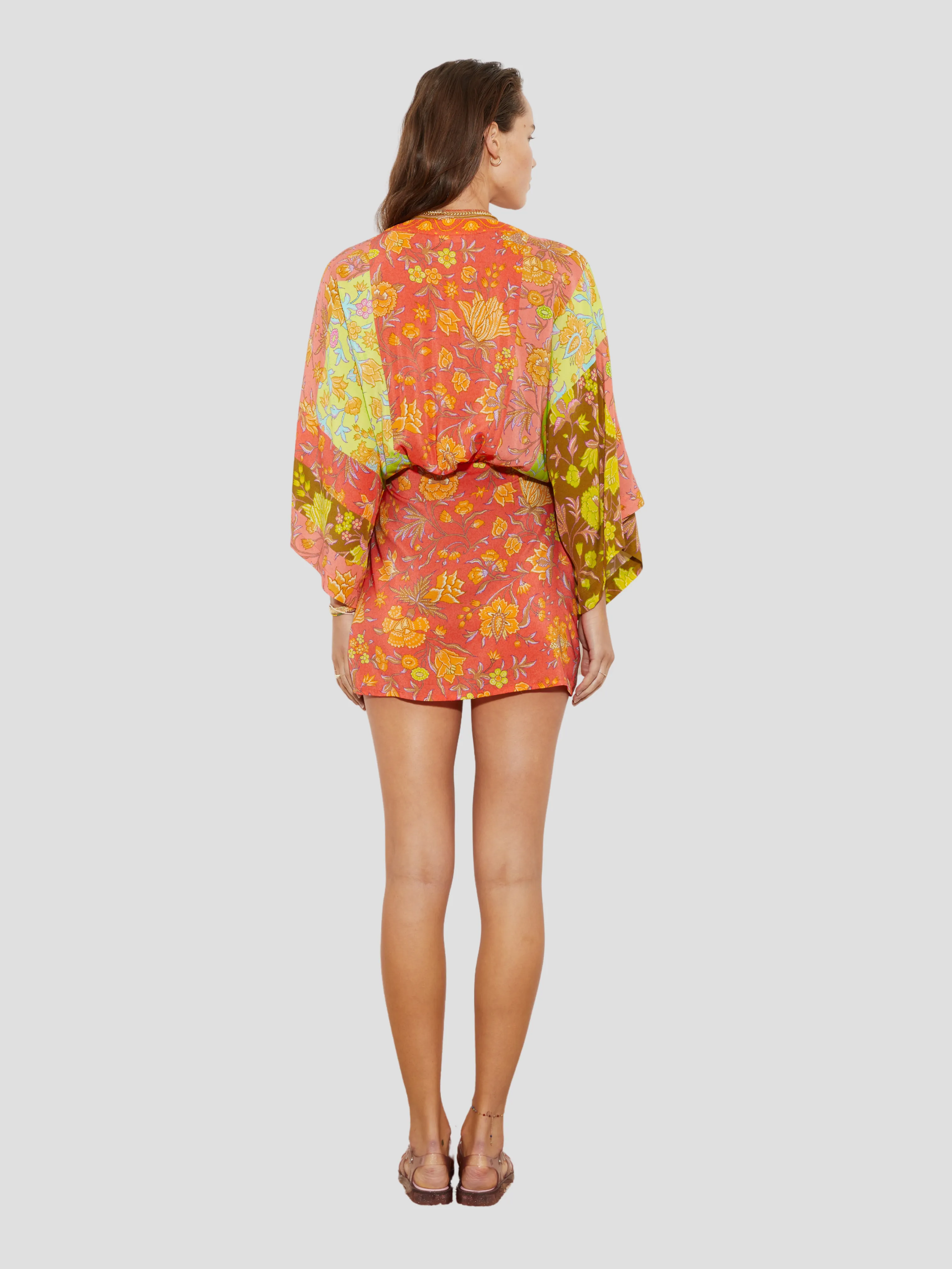 Alvita Silk Robe Mini Dress