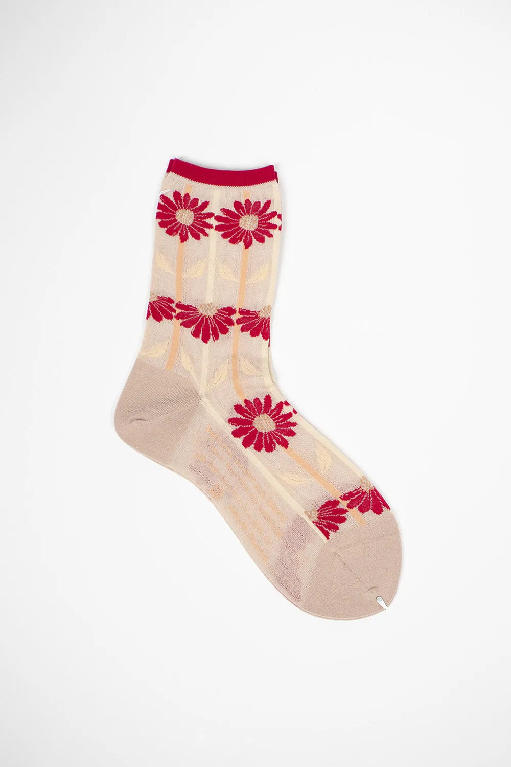 AM-758 Maguerite Socks Light Pink