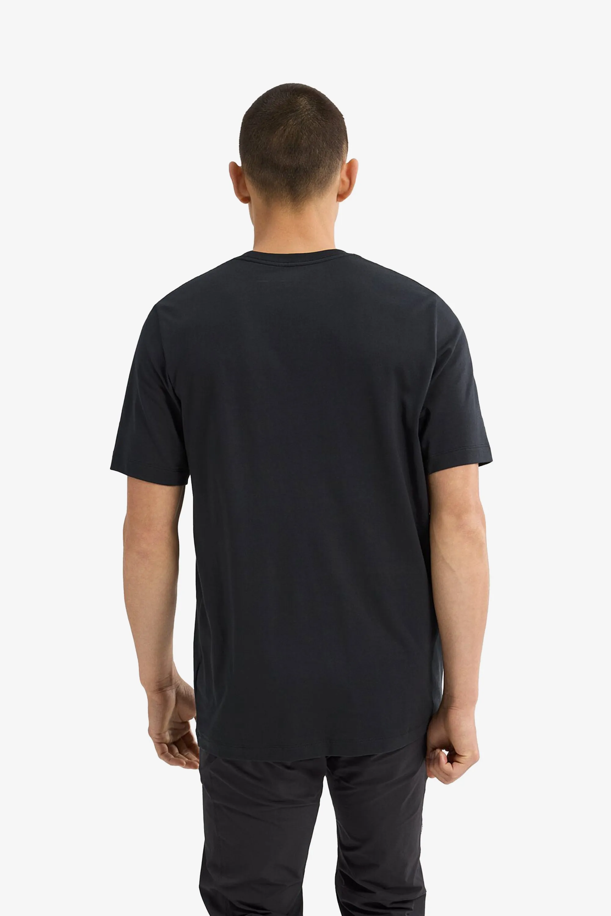 Arc'teryx Men's Arc'Word Logo SS Shirt in Black II