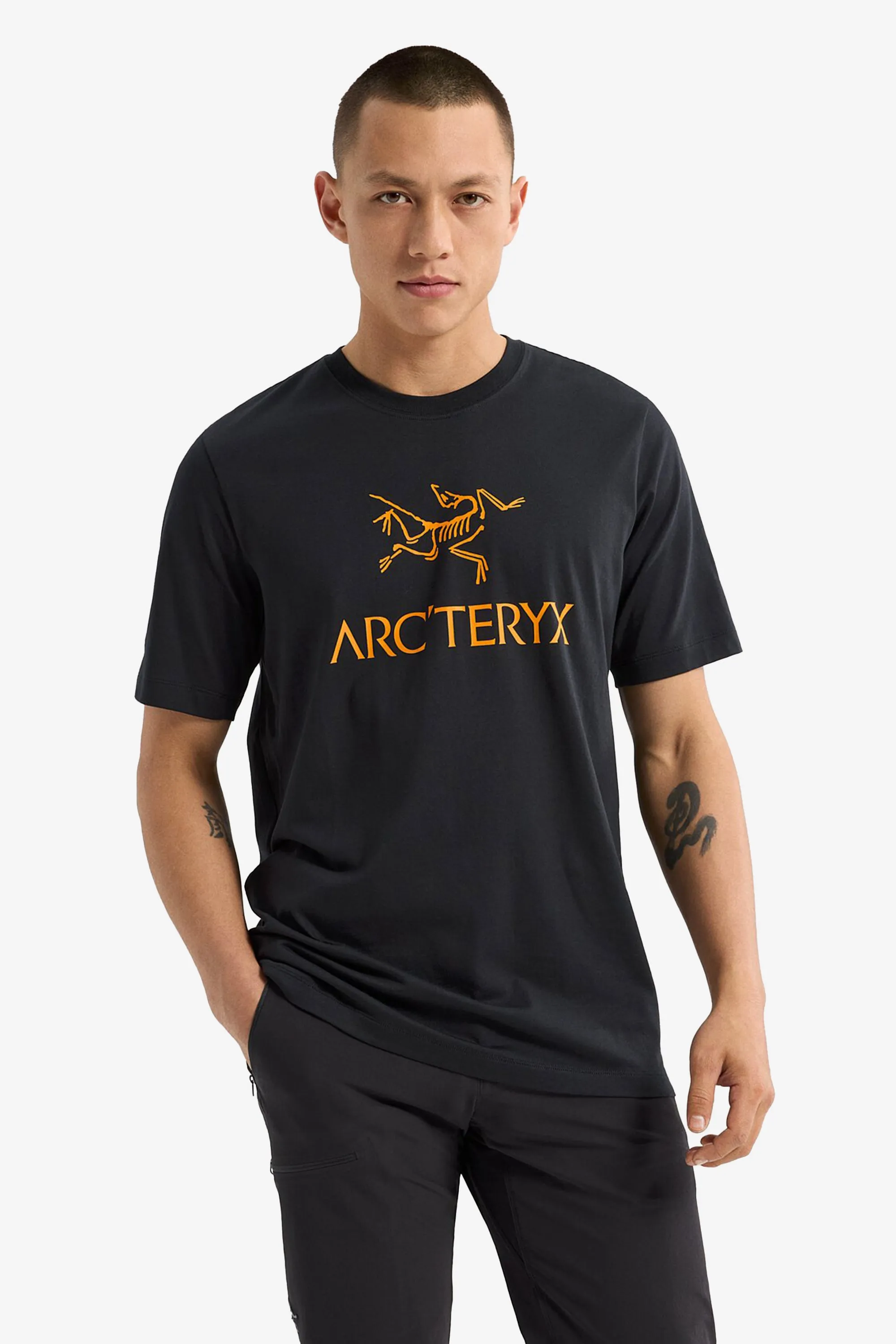 Arc'teryx Men's Arc'Word Logo SS Shirt in Black II