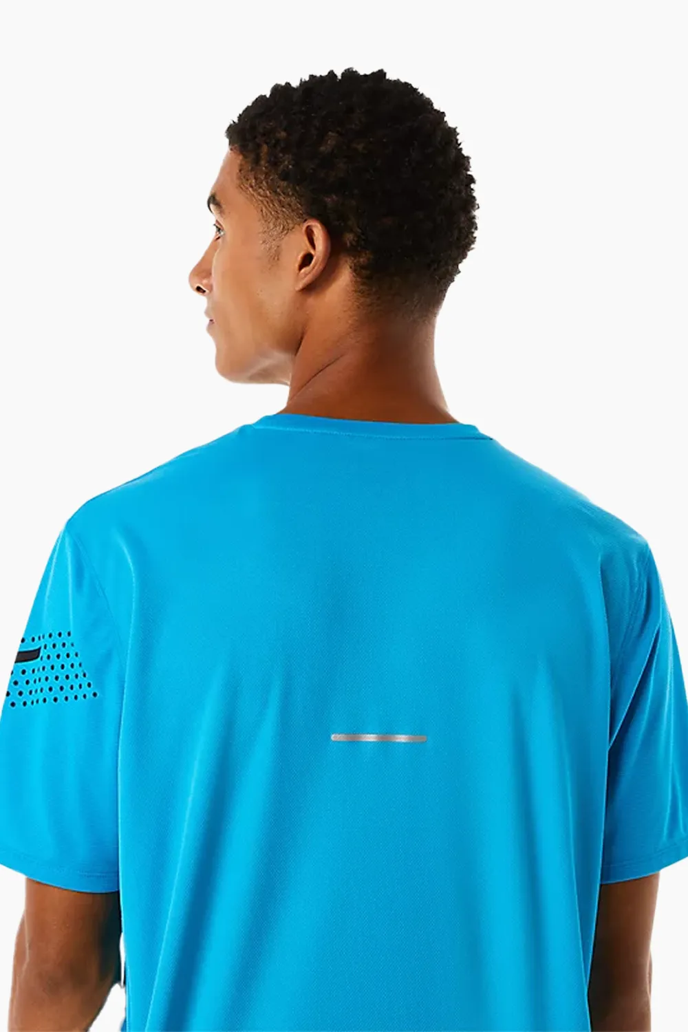 ASICS Men's Icon SS Top in Island Blue/Performance Black