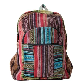 Backpack - Blue And Red Striped