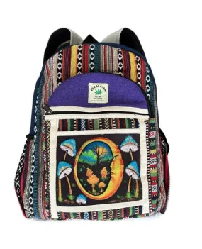 Backpack - Hemp Moon Mushroom