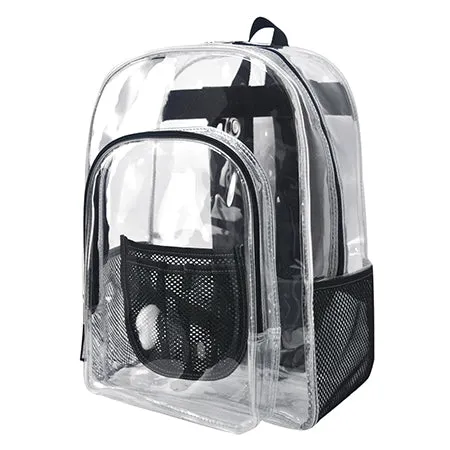 Black NGIL Clear Backpack Heavy Duty PVC Transparent Backpack