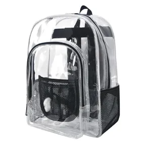 Black NGIL Clear Backpack Heavy Duty PVC Transparent Backpack