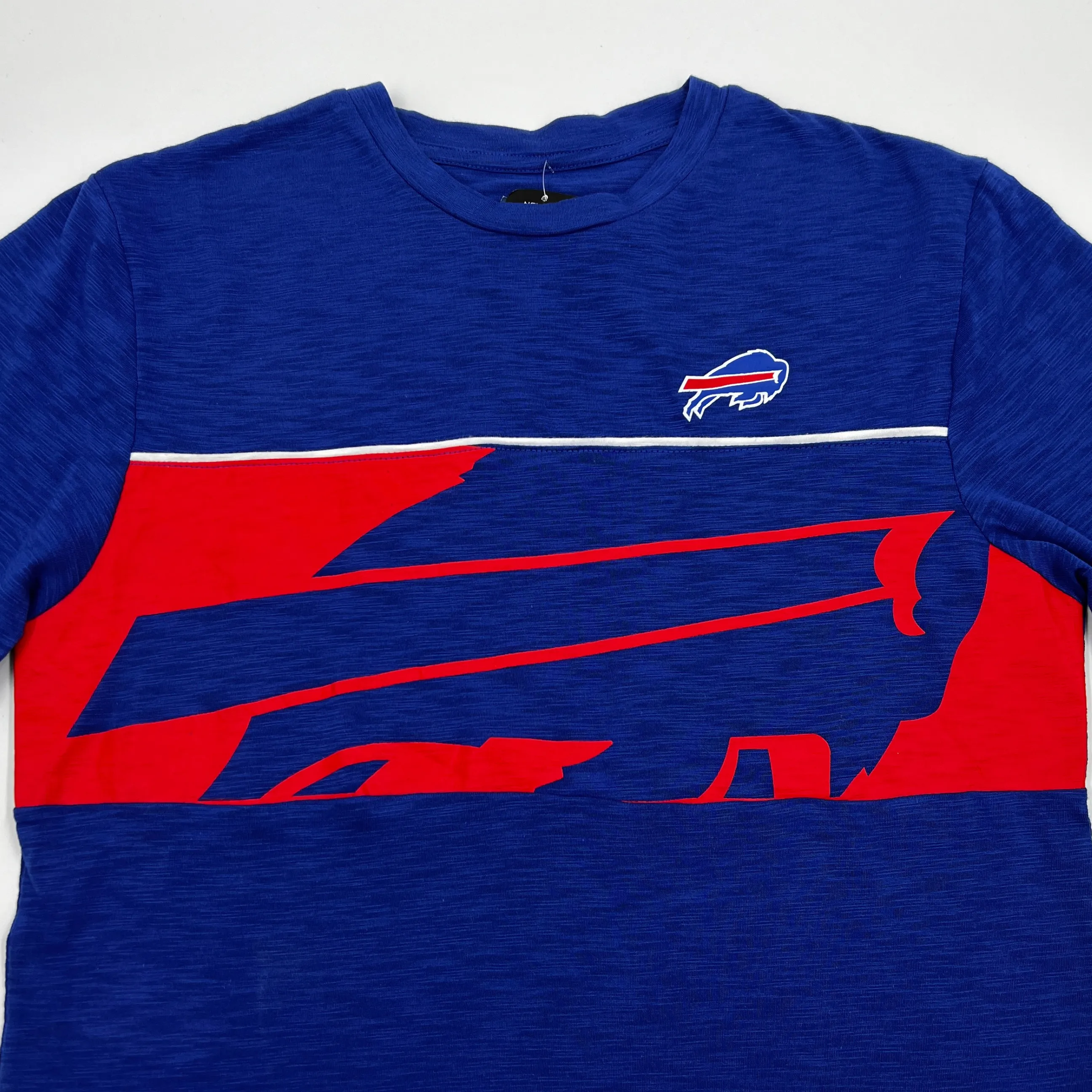 Buffalo Bills Big Logo Red & Blue Short Sleeve Shirt