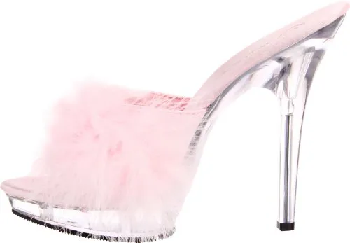 Fabulicious Women's Lip-101-8 Marabou Slipper