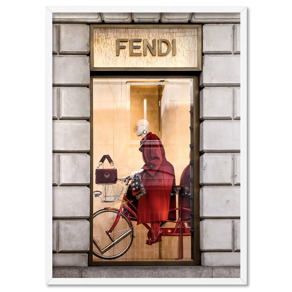 Fendi En Rouge - Art Print