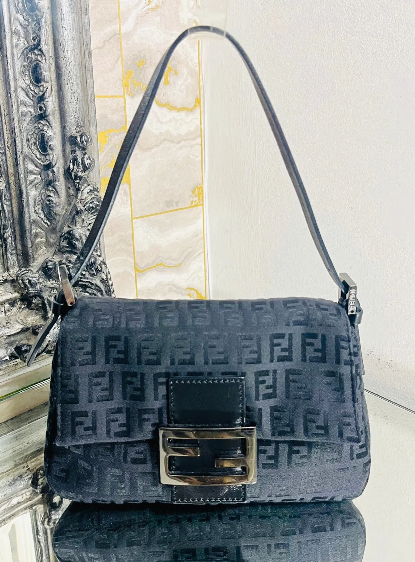 Fendi 'FF' Zucca Baguette Bag