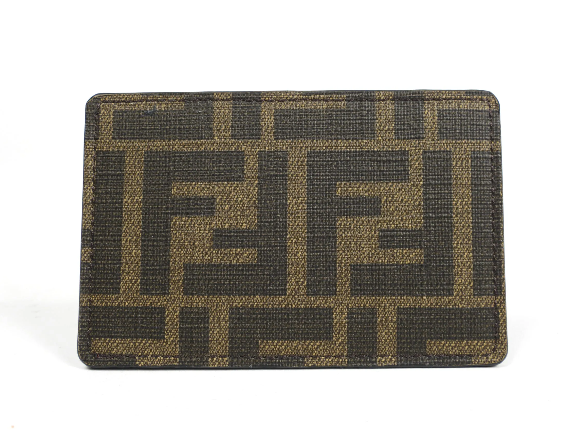 Fendi Monogram Zucca FF Logo Cardholder