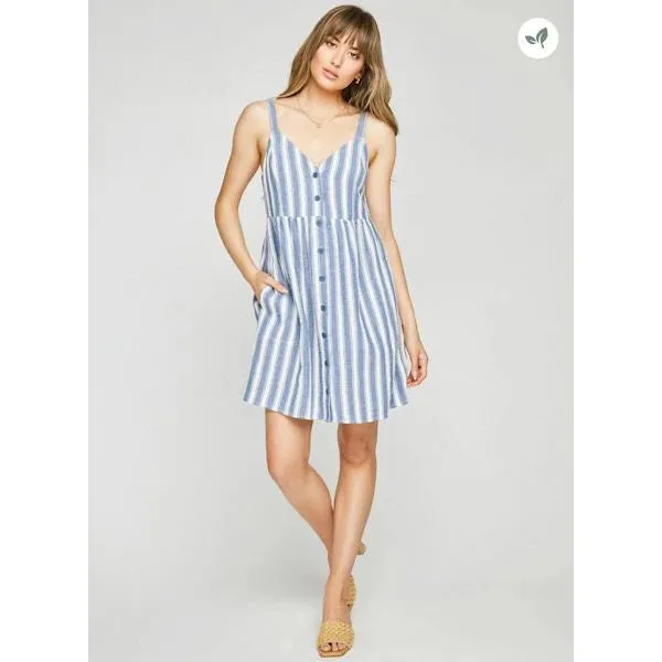 Gentle Fawn Lorelai Dress | Indigo Stripe