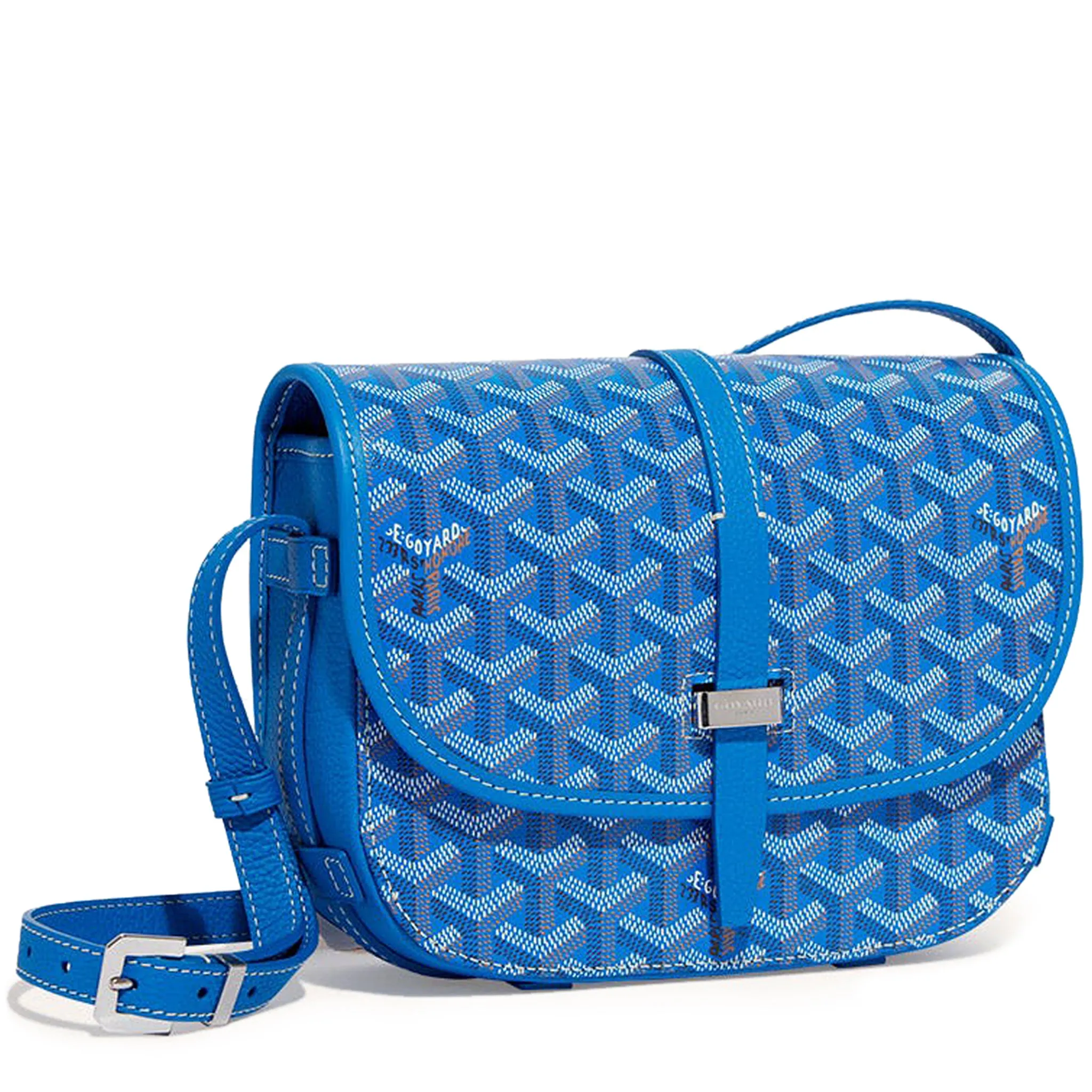 Goyard Goyardine Belvedere II Sky Blue PM Messenger Bag