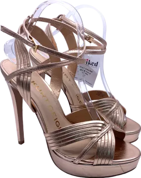 KG Kurt Geiger Metallic Sammy2 Metalic Rose Gold Heels UK 8 EU 41 👠