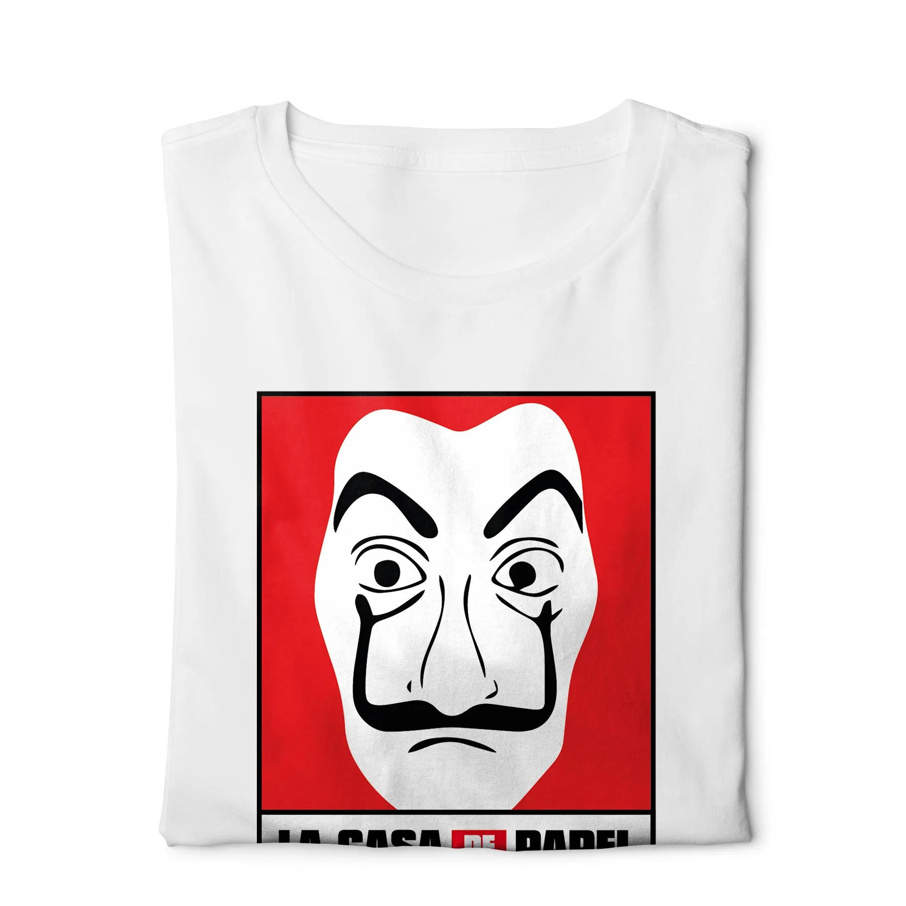 La Casa De Papel Mask - Digital Graphics Basic T-shirt White