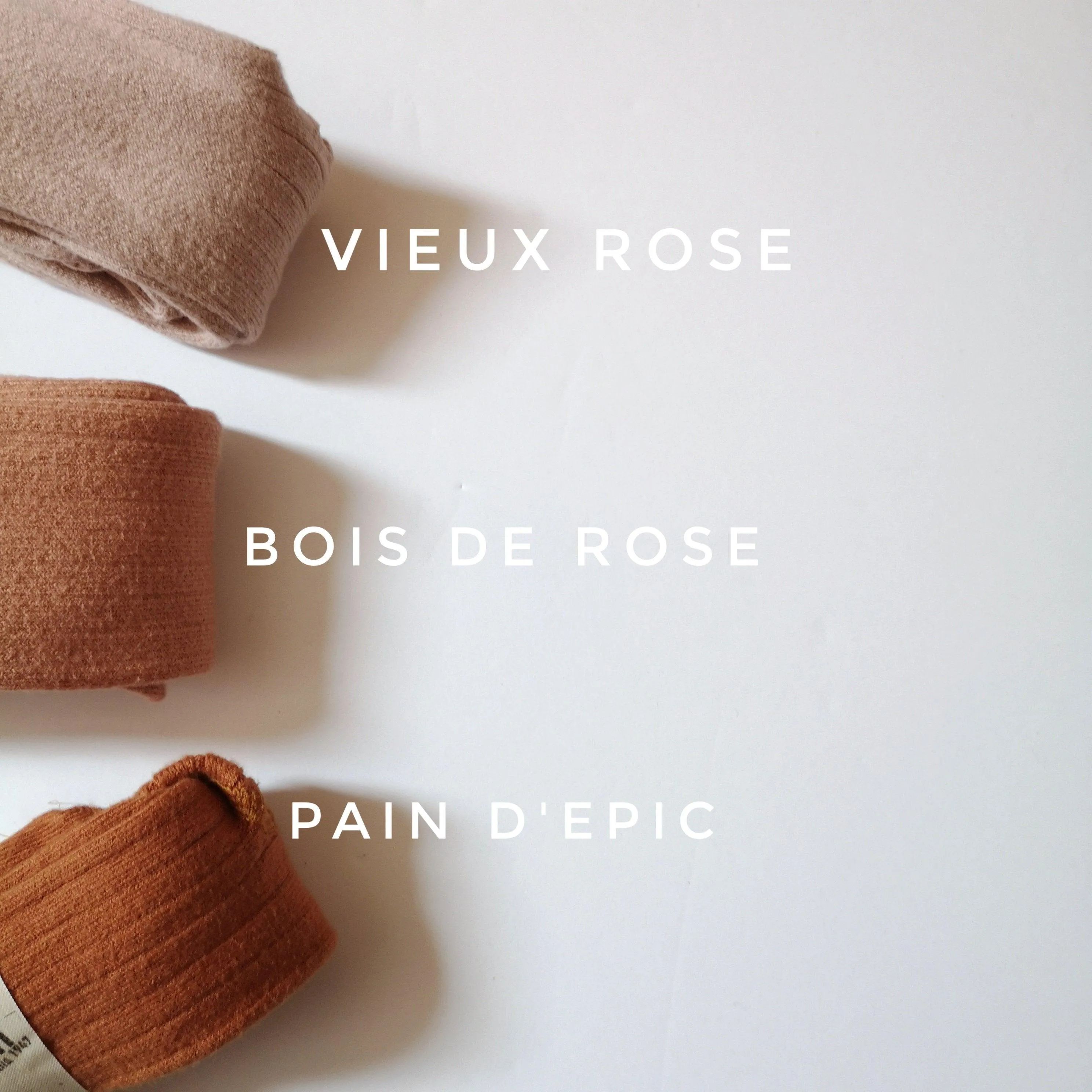 Louise ribbed tights-Bois De Rose