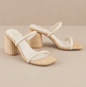 Margaret Rattan Heels - Beige