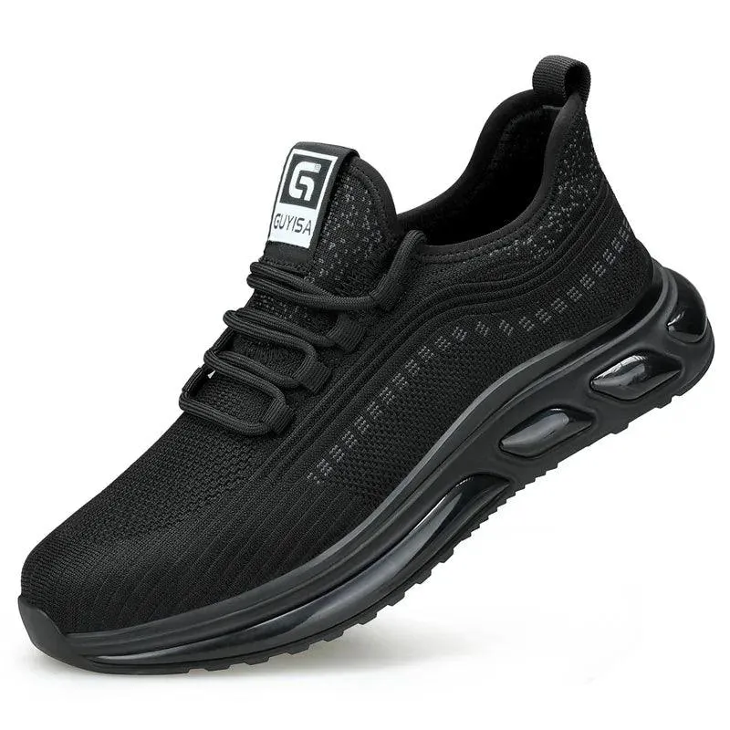 Men's Black Safety Work Sneakers - CS439650 Casual Shoes