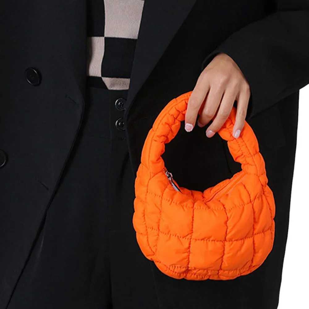 Micro Mini Quilted Puffer Hand Cloud Bag