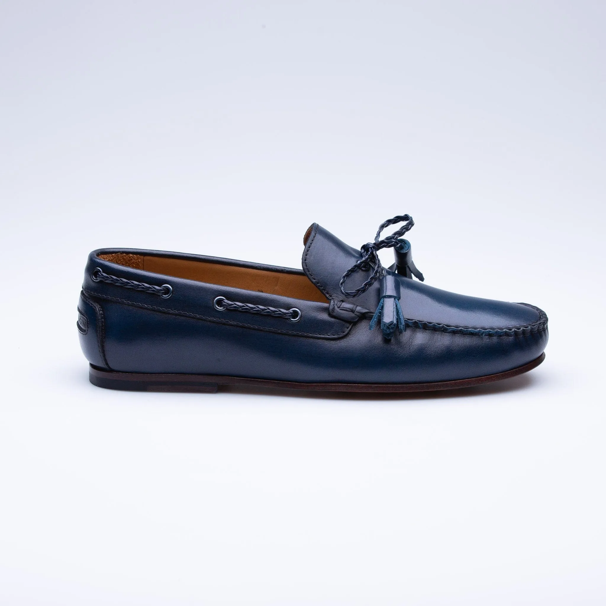 Navy Rose Loafer Classic Shoes