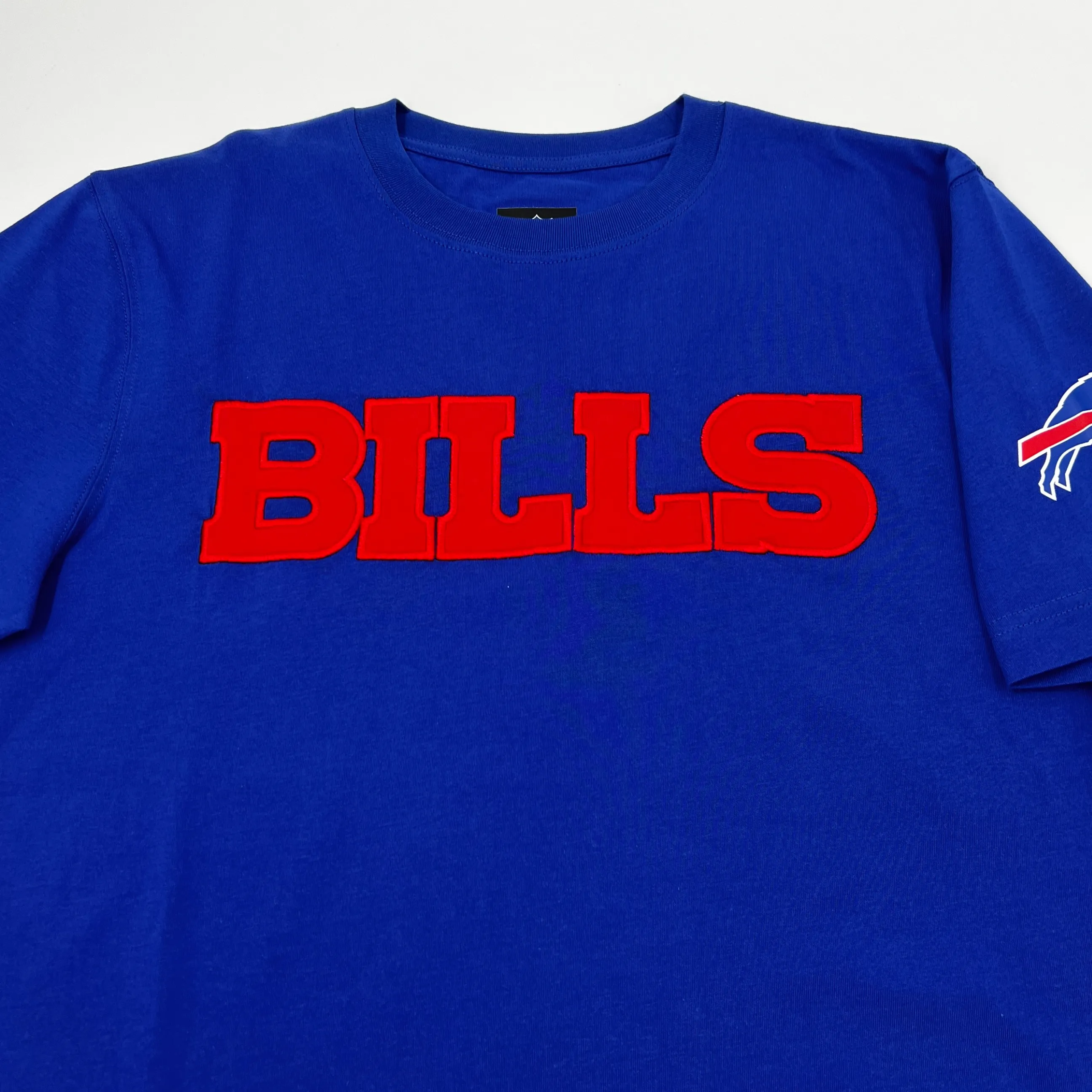 New Era Bills Embroidered Royal Blue Short Sleeve Shirt