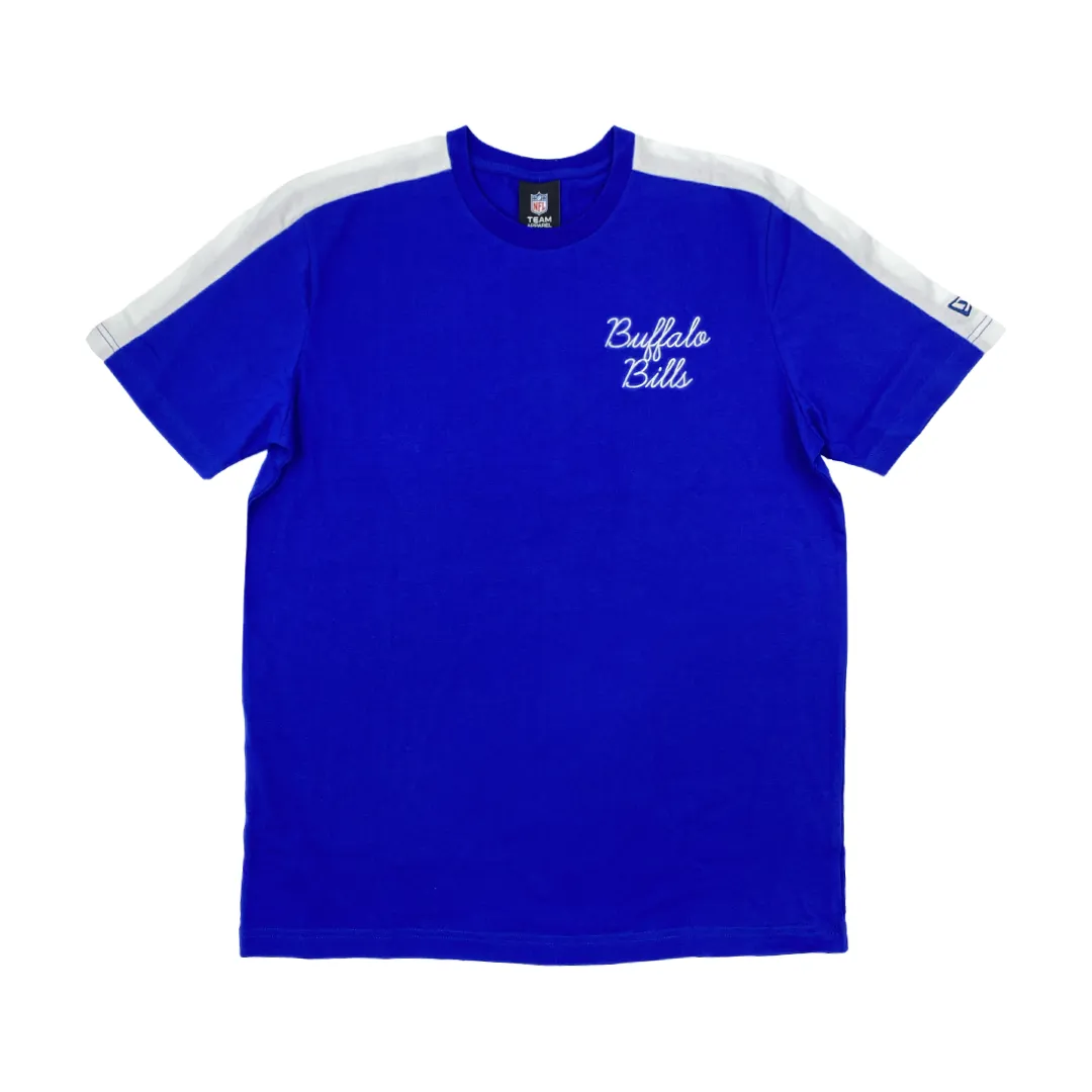 New Era Buffalo Bills Blue Golf Short Sleeve Shirt