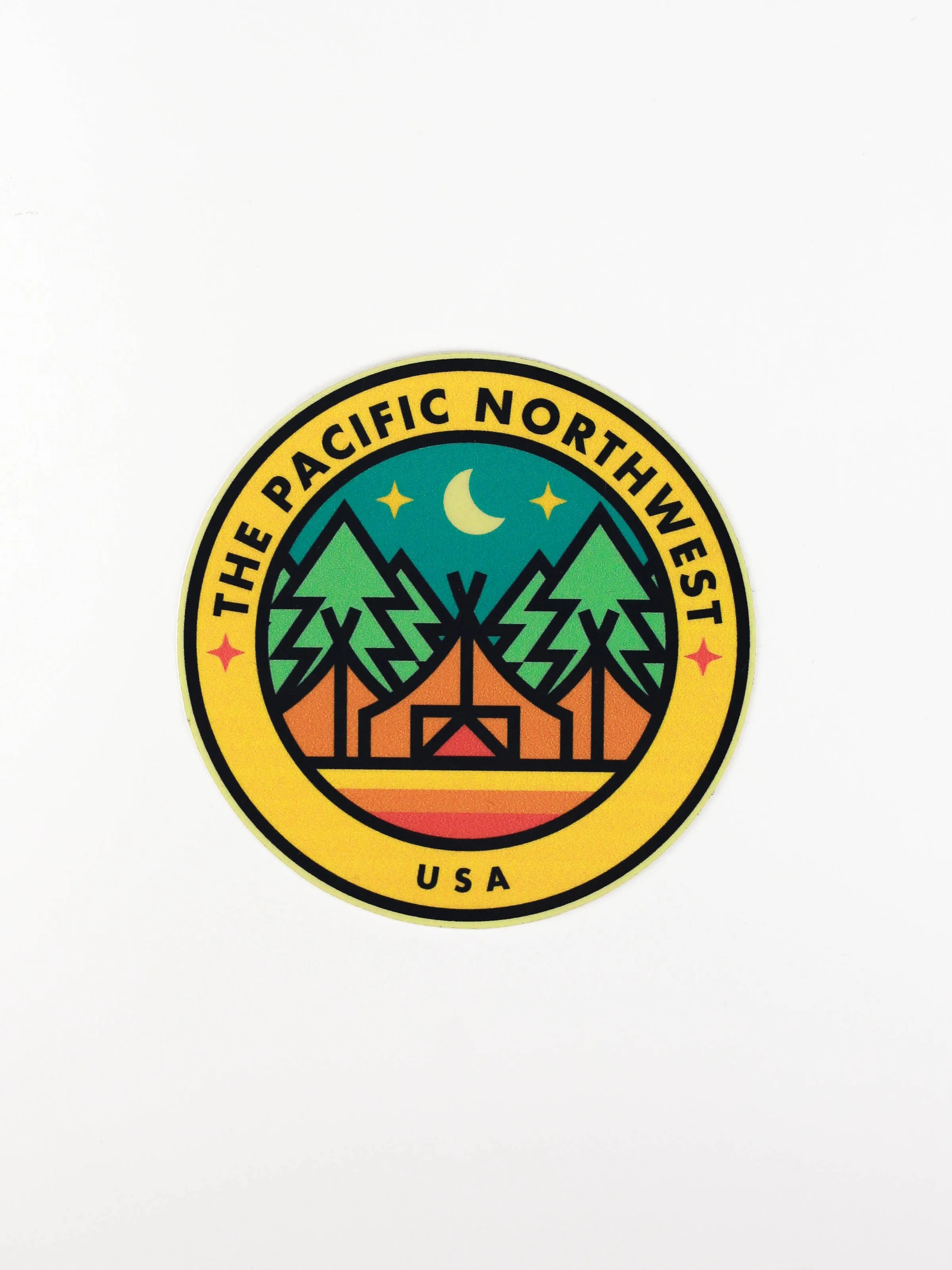 Pacific Northwest Camping Sticker