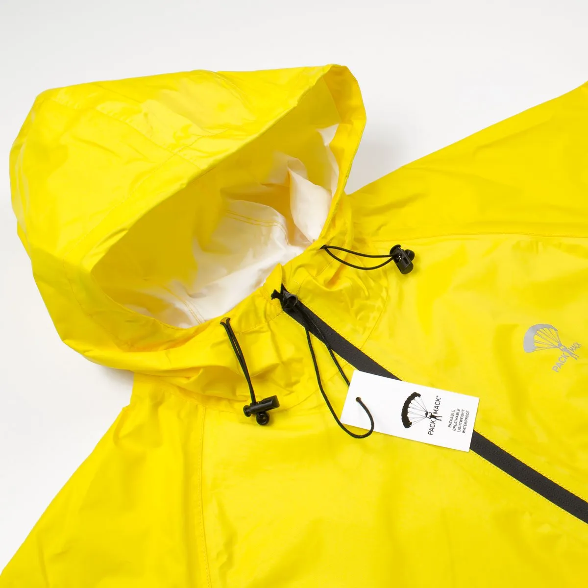 Packmack - #400 Parachute Full Zip Rain Jacket - Yellow Cab