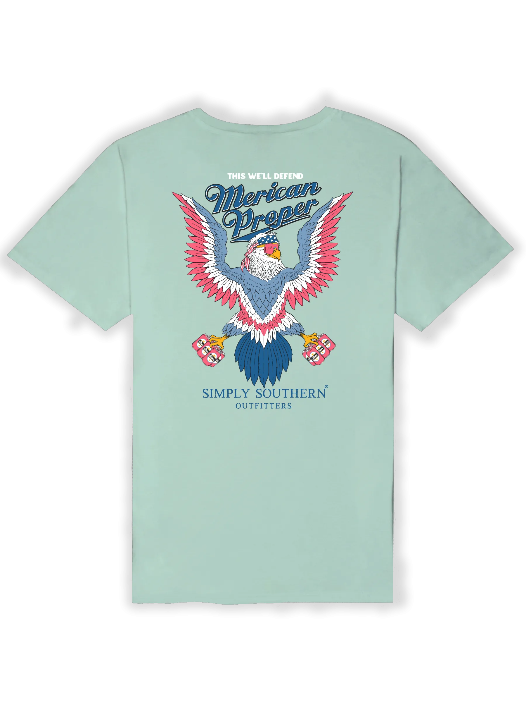 Simply Southern Rocker Eagle Defender Tee American Proper