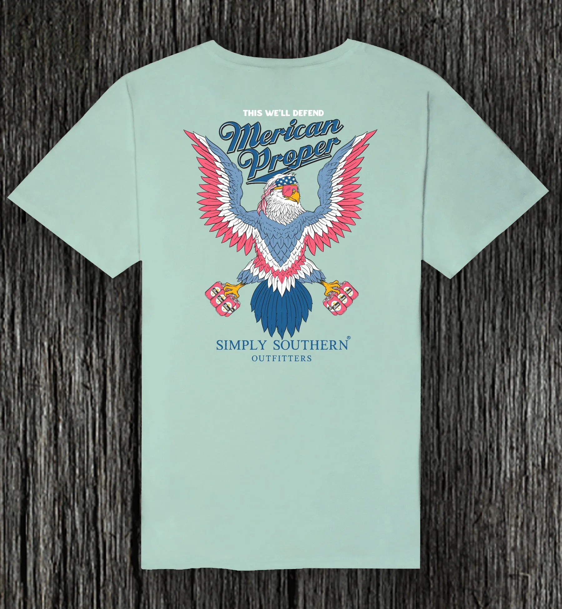 Simply Southern Rocker Eagle Defender Tee American Proper