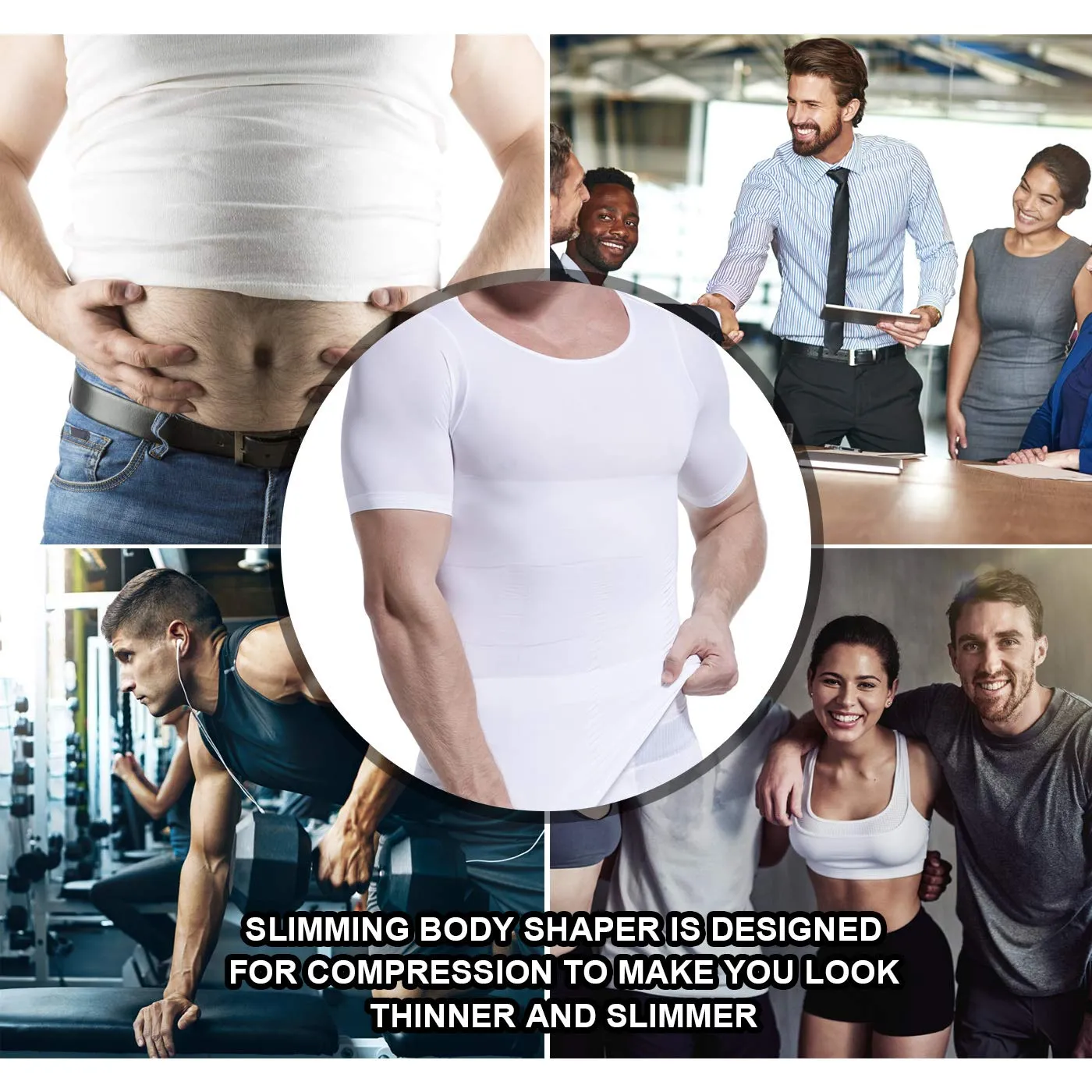 Slimming Body Shaper T-Shirt