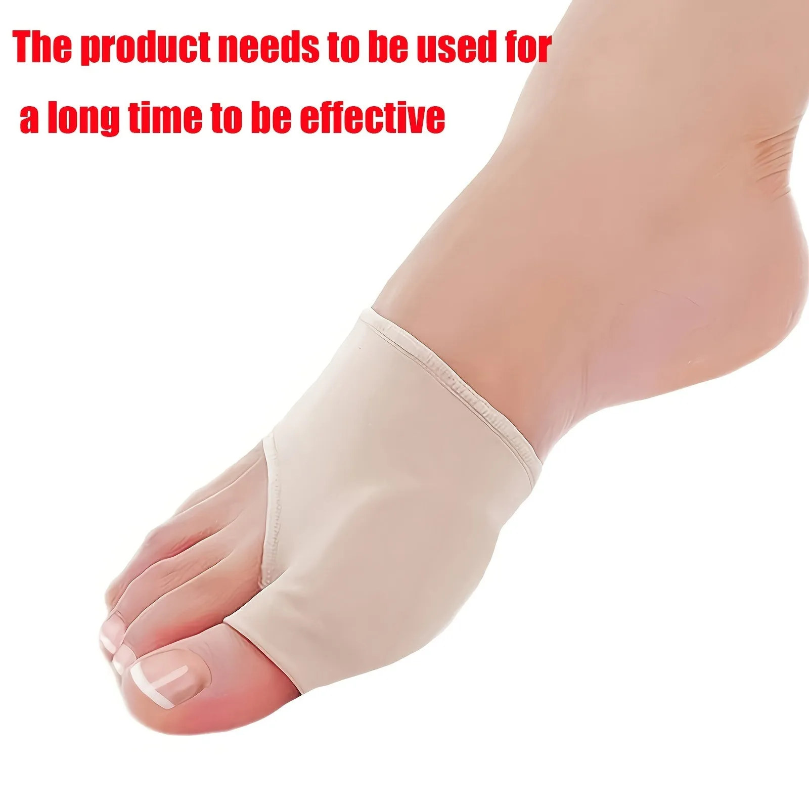 Soft Bunion Corrector suitable Night And Home Use Men's Bunion Pads Relief Orthopedic Sock Cushion Sleeve Splint Gel Protector Support Brace w/ Non-Slip Grip - Bunion Remover Toe Guard - Fix Hallux