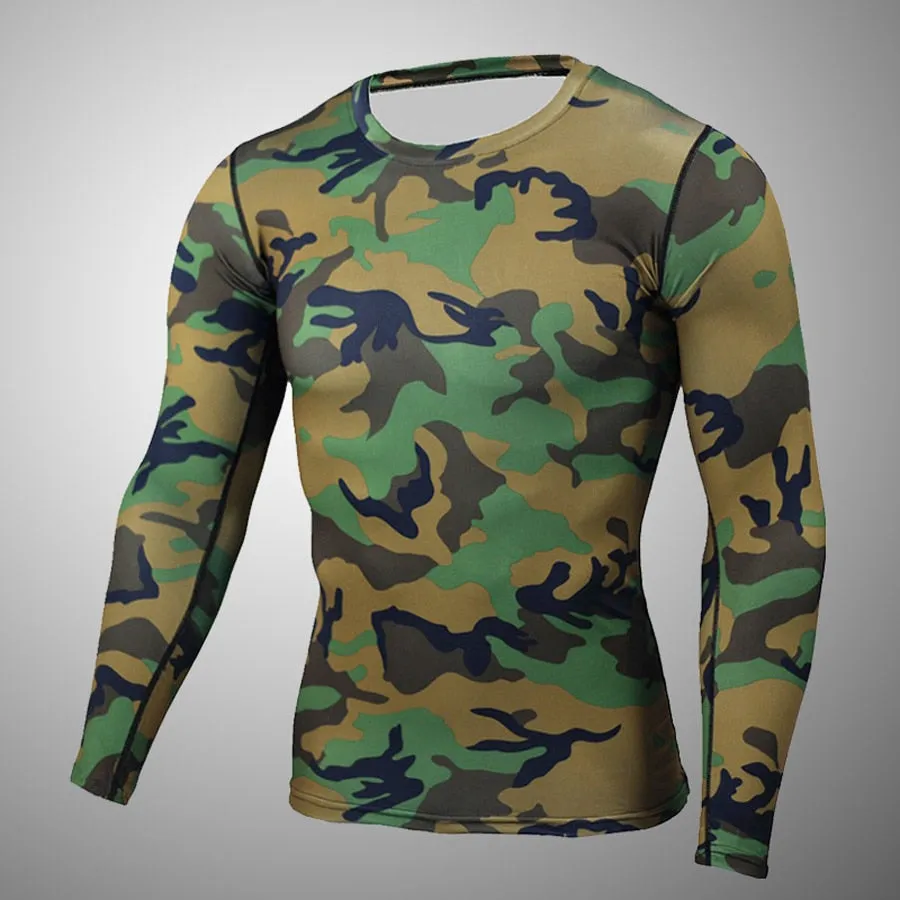 T-Shirt tactical compress rashgard tshirt kit tracksuit long sleeve