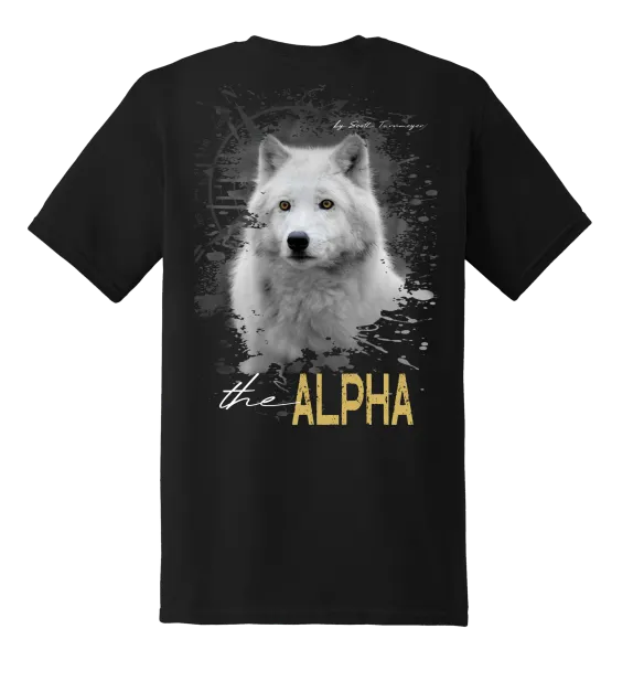 The Alpha Artic Wolf Super Soft Ring Spun 100% Cotton Midweight Unisex T-Shirt TShirt