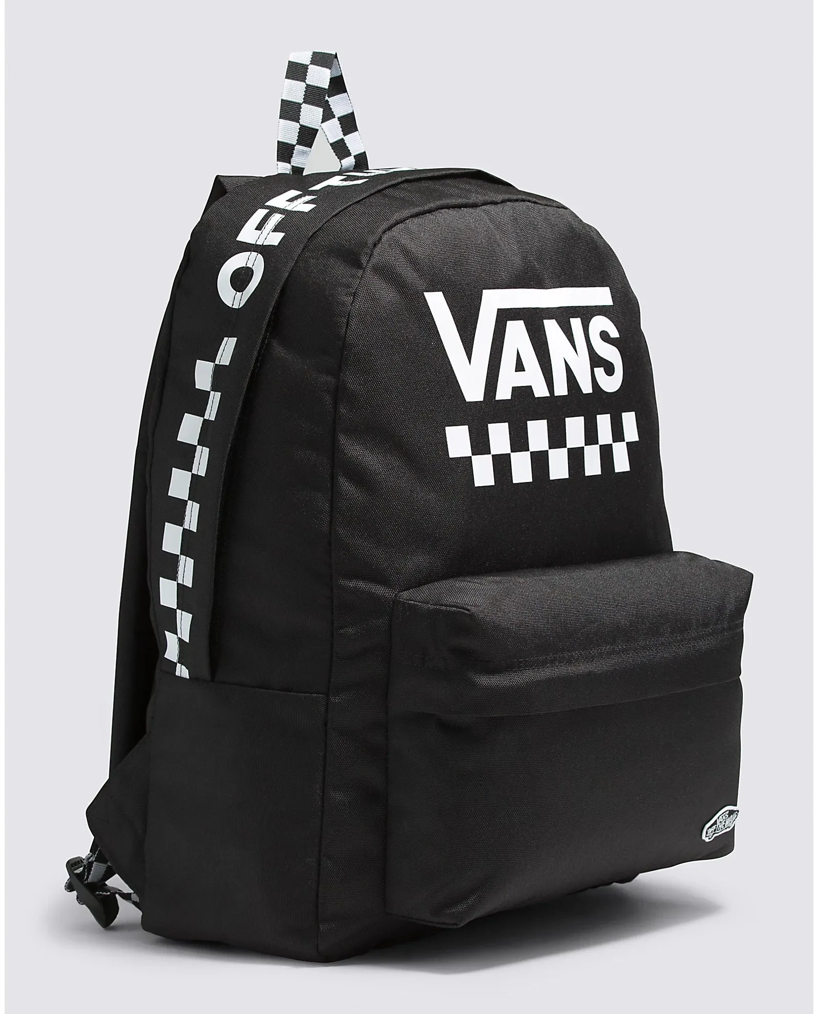 VANS WOMEN'S STREET SPORT REALM BACKPACK (BLACK/WHITE CHECKERBOARD)